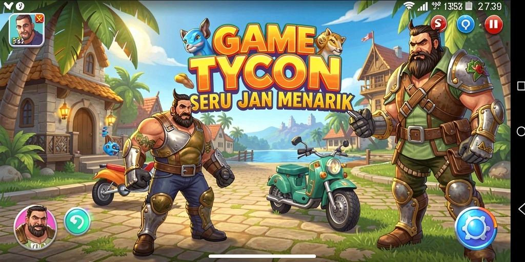 Screenshot gameplay 2739 menampilkan pengelolaan bisnis Tycoon yang seru.