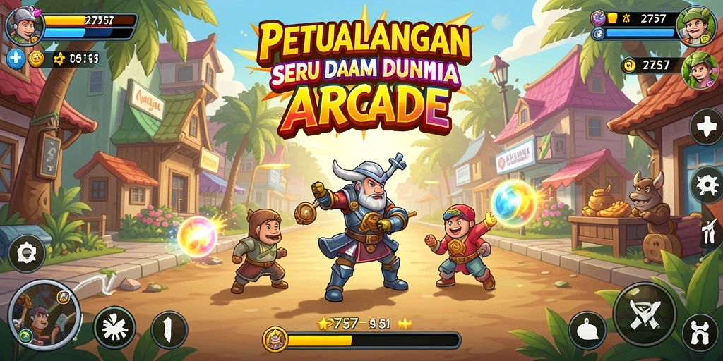 Tampilan gameplay 2757 yang penuh aksi dan tantangan arcade.