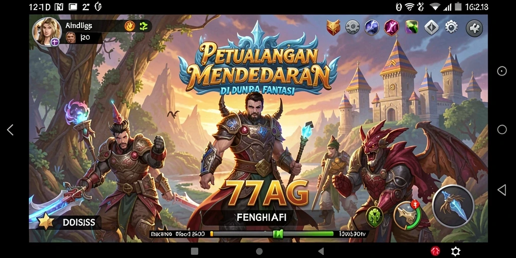 Tampilan gameplay <strong>77AG</strong> yang menampilkan aksi petualangan yang mendebarkan.