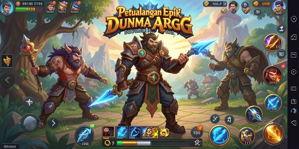 Tangkapan layar aksi seru dari permainan ARPG.