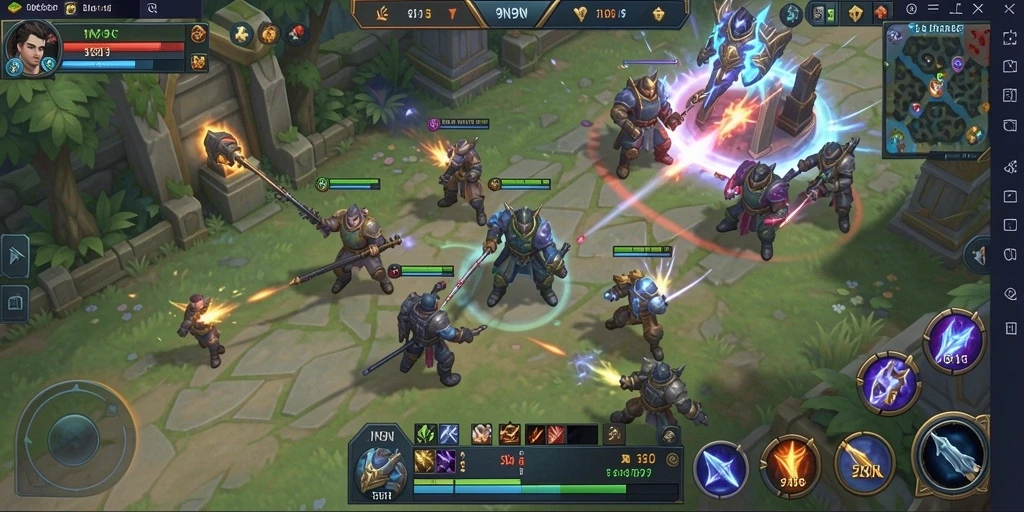 Tampilan gameplay menarik dari game SLG 9N9N.