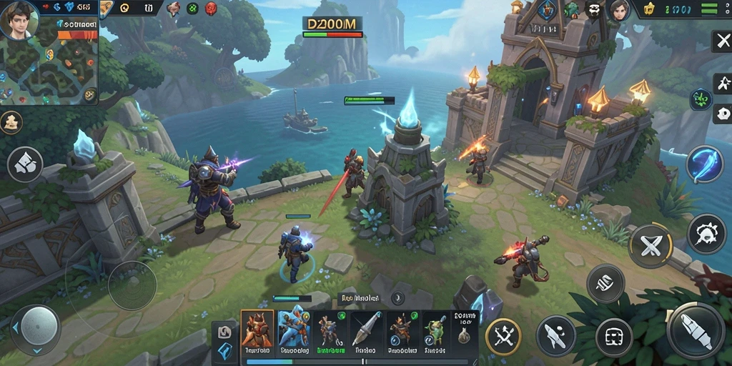 Tampilan gameplay menarik dari D200M dengan strategi SLG.