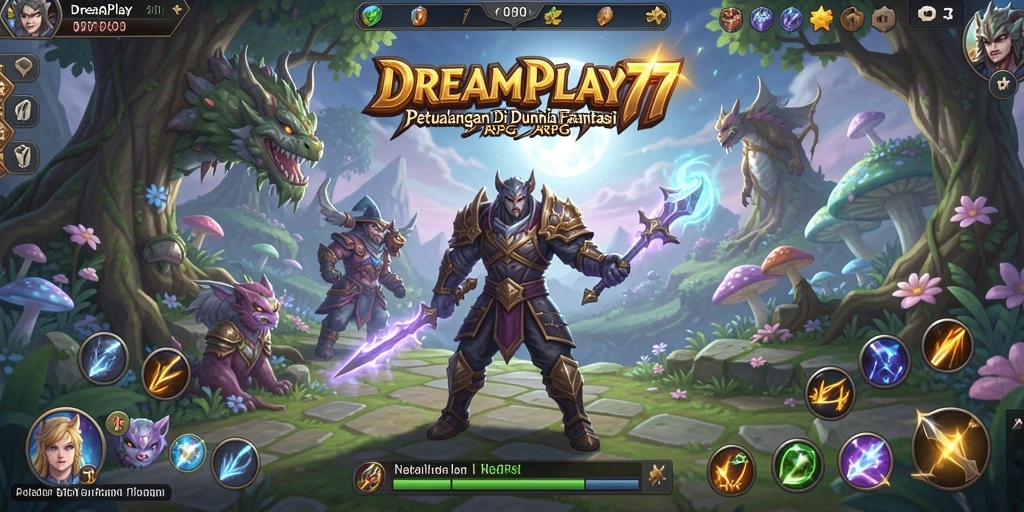 Tampilan epik dari karakter dalam aksi ARPG.
