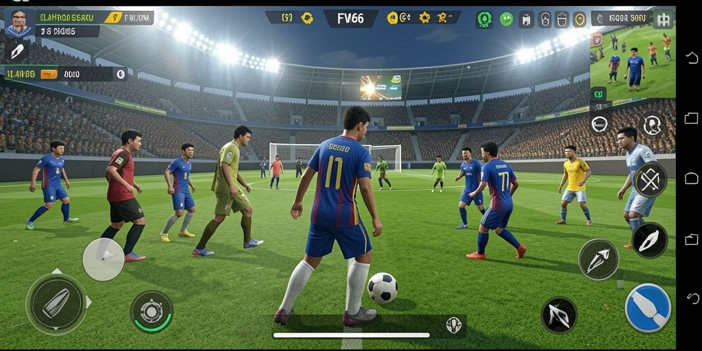Tampilan menangkap momen seru dalam pertandingan olahraga di FW66.