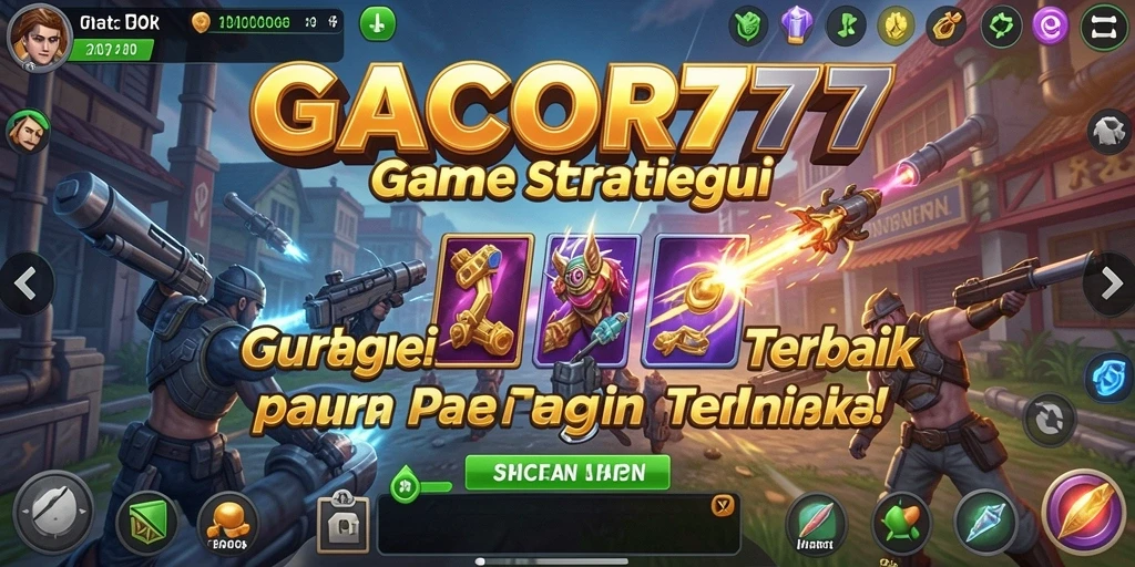 Tampilan gameplay seru dan interaktif GACOR777 di layar.