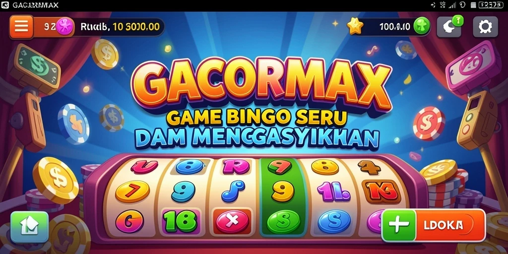 Tampilan permainan Bingo yang menarik di GACORMAX.