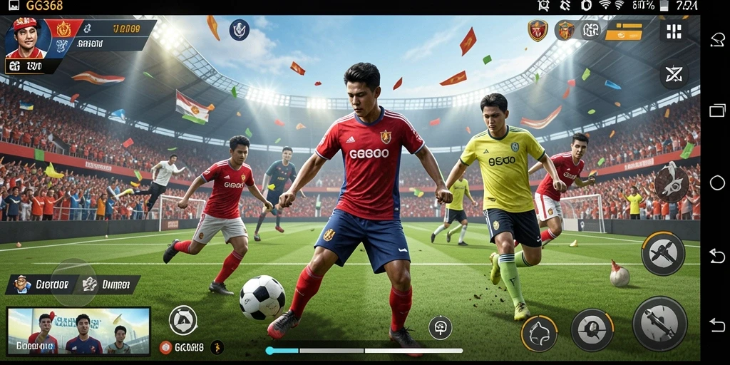 Screenshot gameplay GG368 yang menampilkan momen seru dalam olahraga.