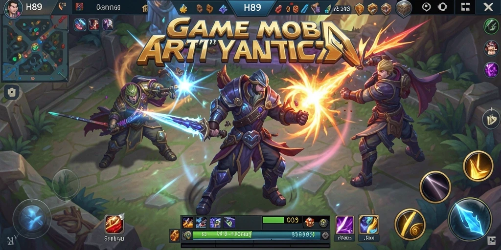 Tangkapan layar H89 menampilkan aksi intens di arena MOBA.