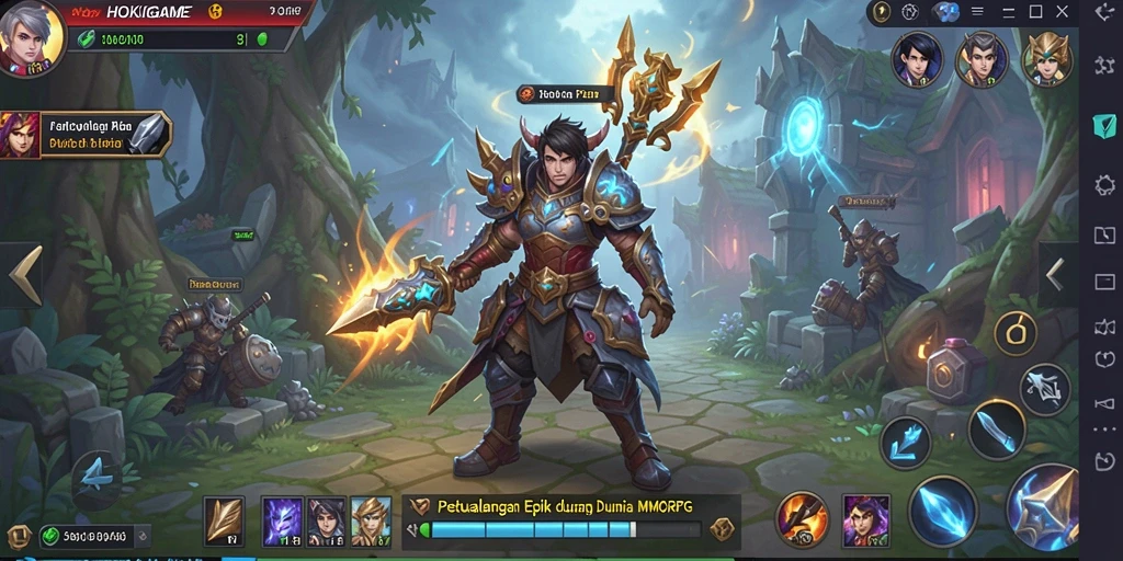Tampilan gameplay HOKIGAME yang menakjubkan dan penuh aksi.