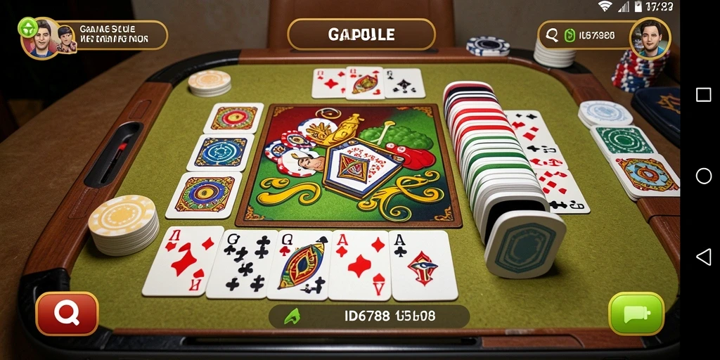 Screenshot <strong>ID6788</strong> menampilkan keseruan bermain Gaple secara online.