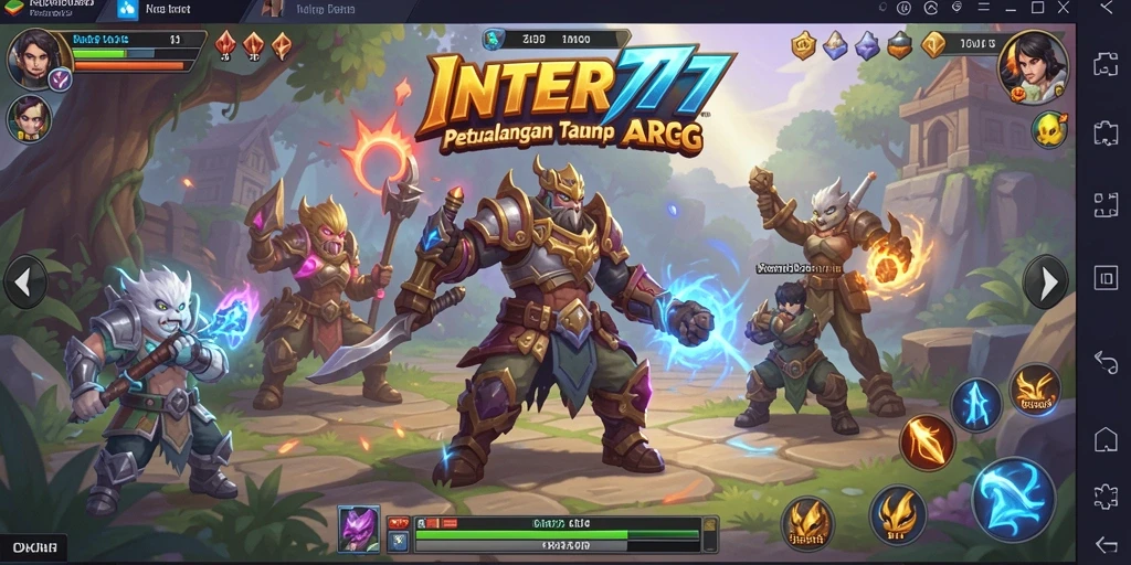 Screenshot gameplay yang menunjukkan aksi seru di INTER77.