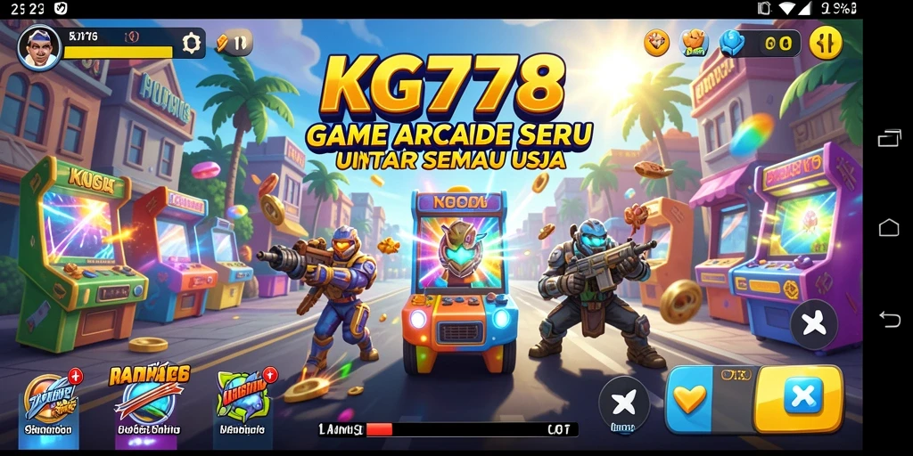 Screenshot KG778 menampilkan aksi gameplay Arcade yang seru.