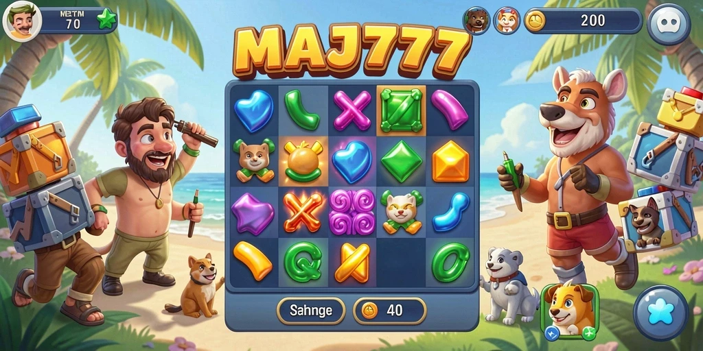 Screenshot gameplay dari MAJ777 yang menarik dan penuh warna.