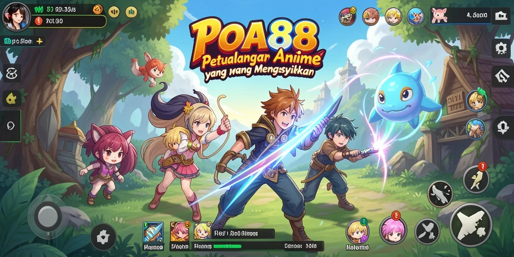 Screenshot dari gameplay POA88 yang penuh warna dan menawan.