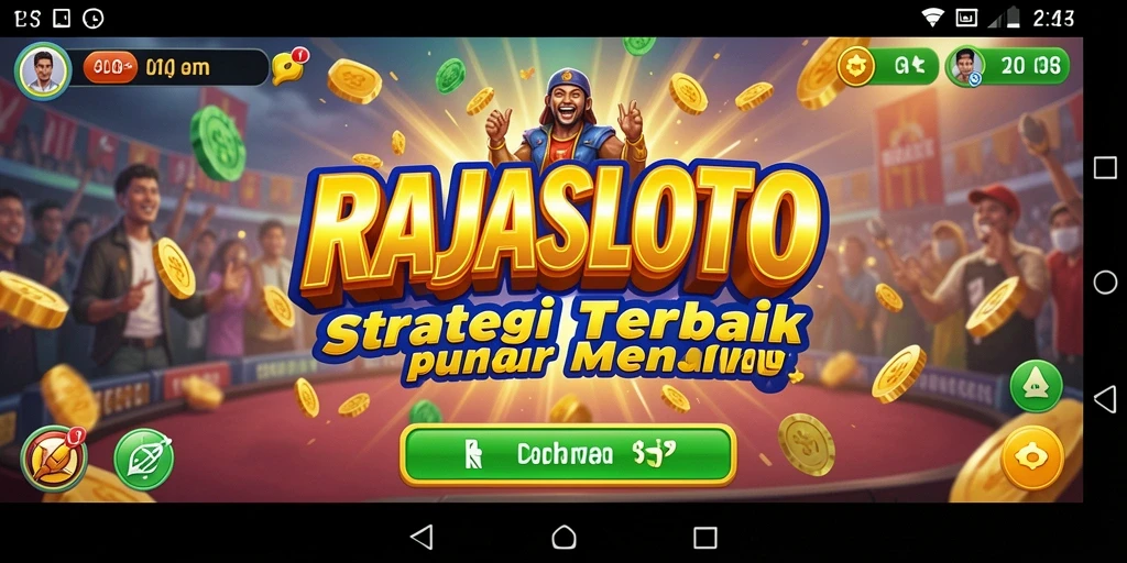 Tampilan permainan RAJASLOTO menampilkan strategi mendebarkan.