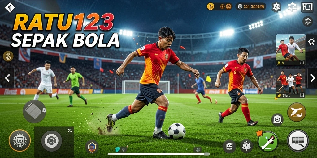 Tampilan gameplay menarik dan mendebarkan dari RATU123.