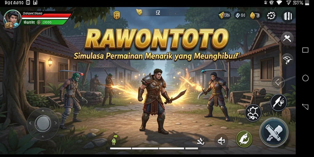 Tangkapan layar dari gameplay seru RAWONTOTO yang menampilkan aksi mendebarkan.