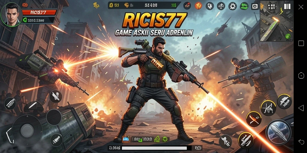 Tampilan gameplay RICIS77 yang mendebarkan dan penuh aksi.