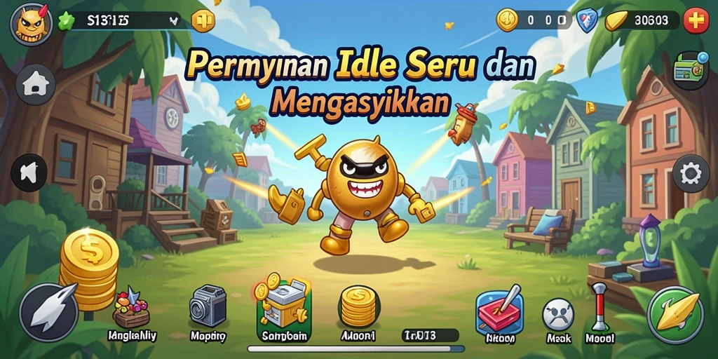 Tampilan utama S13 dengan gameplay Idle yang menarik.