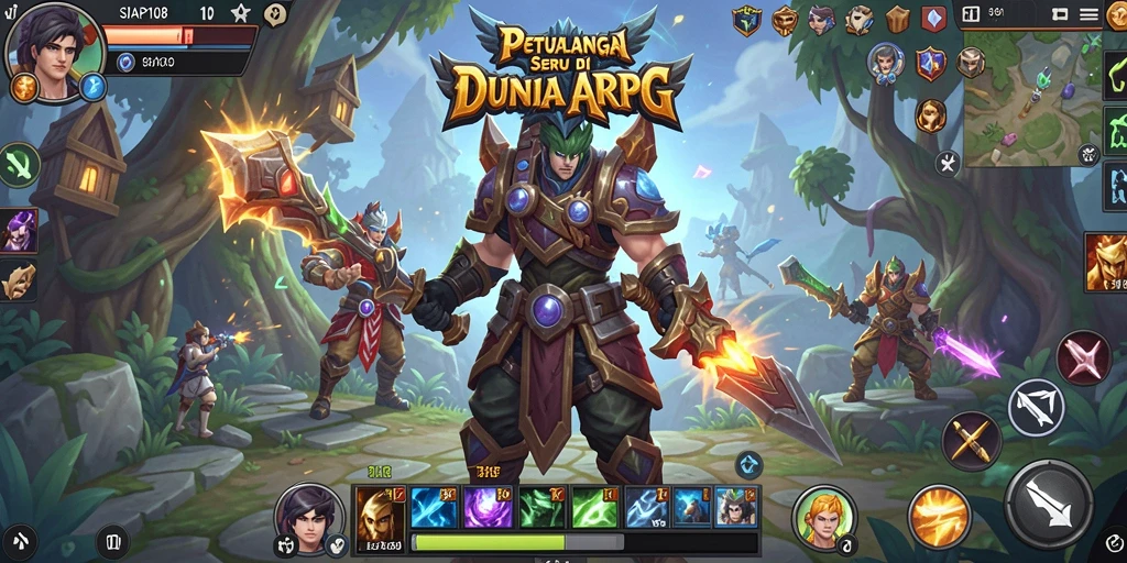 Tangkapan layar SIAP108 menampilkan pertarungan epik dalam dunia ARPG.