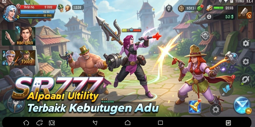 Screenshot dari gameplay SR777 yang menunjukkan berbagai fitur Utility.