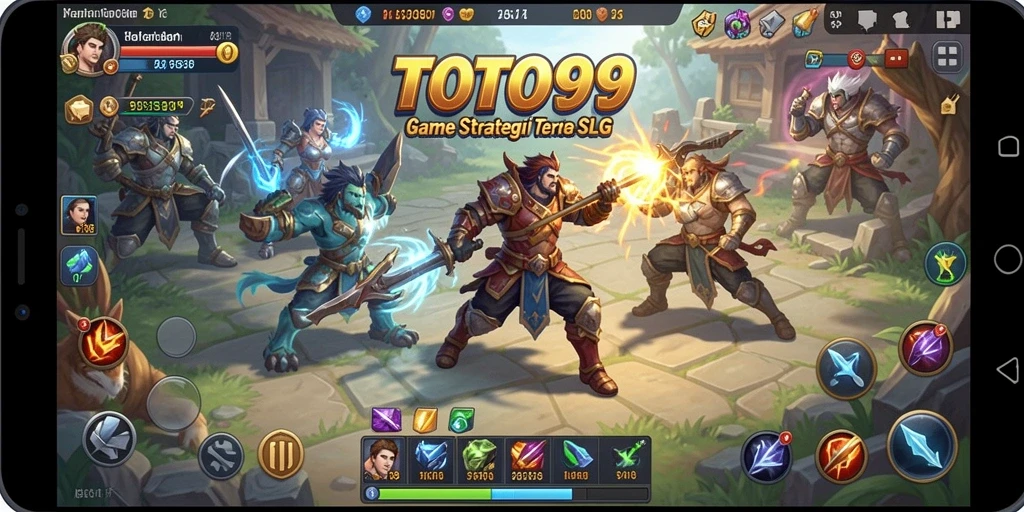 Screenshot dari gameplay TOTO99 yang menunjukkan aksi perang strategis.