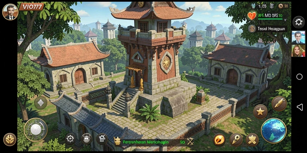 Gameplay menara pertahanan di VIO77 yang menegangkan dan seru.